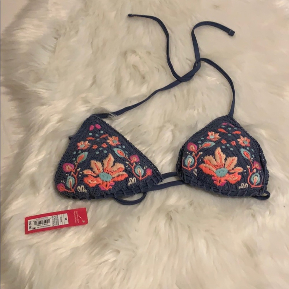 Crochet bikini top medium